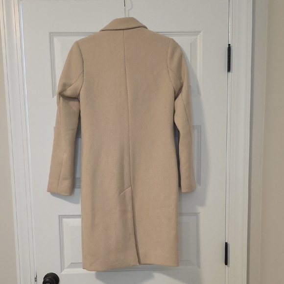 Abercrombie & Fitch Cream Dad Coat - Picture 4 of 5